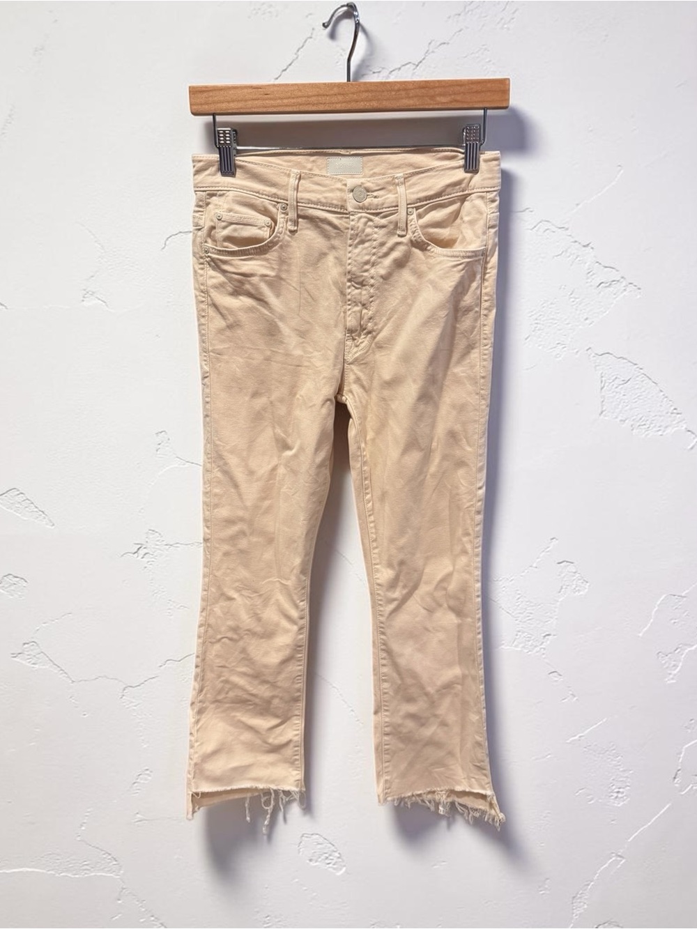 Mother denim crop step fray- chalk it up - Picture 2 of 4